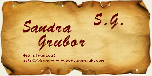 Sandra Grubor vizit kartica